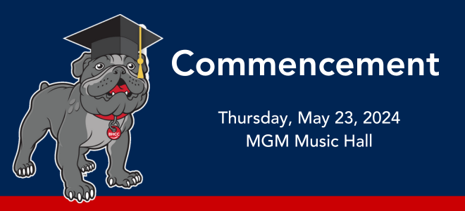 Commencement Thursday, May 23, 2024